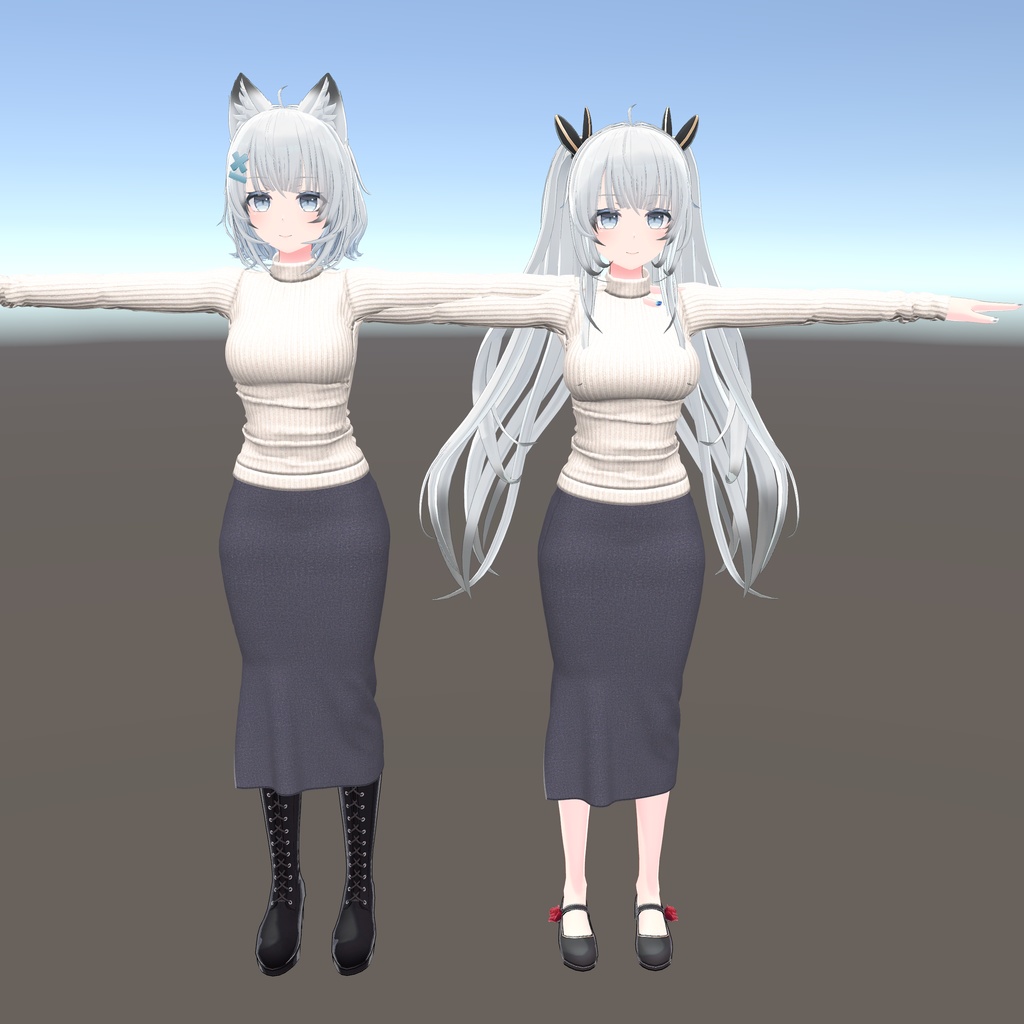 【狐薄・ヨール 用衣装】ニットタイトスカート