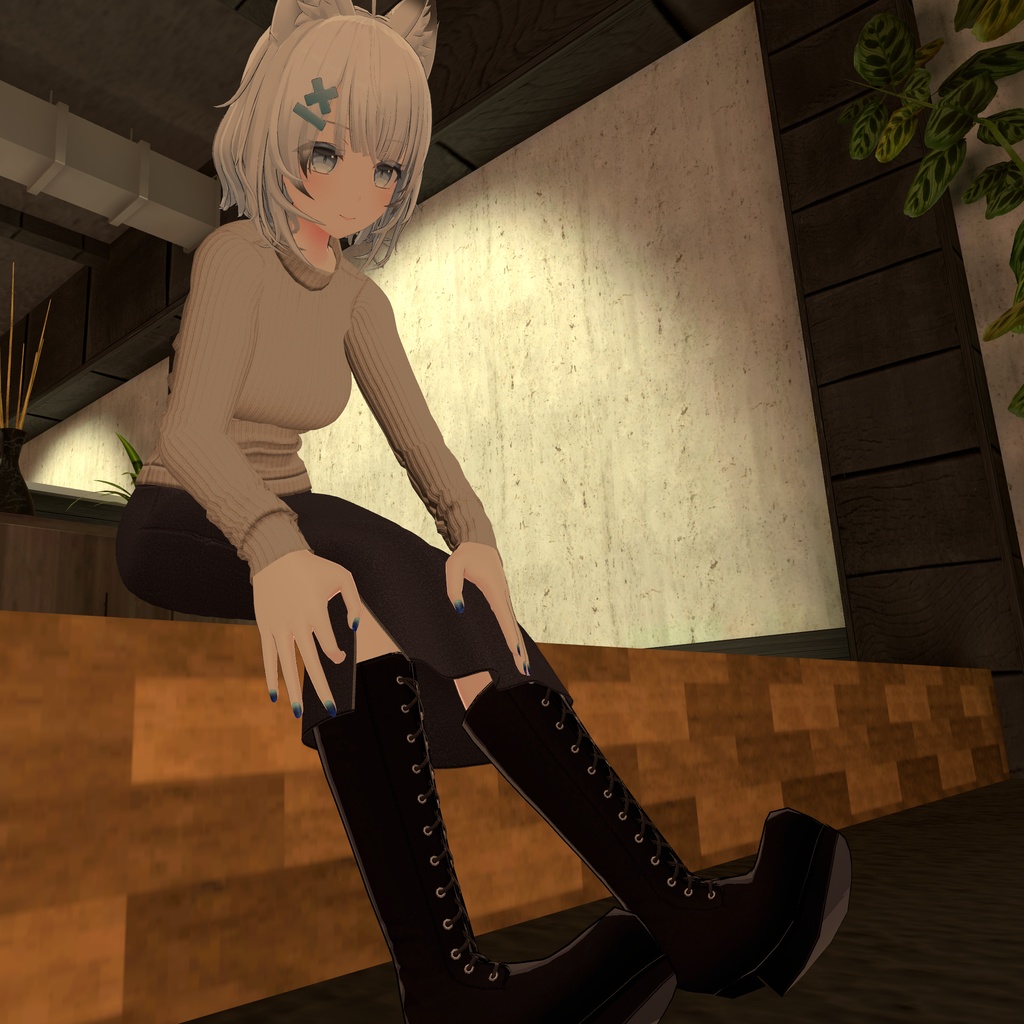 【狐薄・ヨール 用衣装】ニットタイトスカート