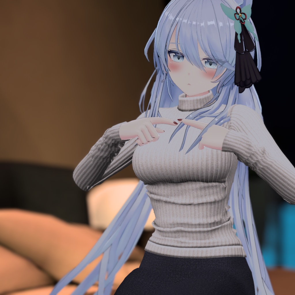 【狐薄・ヨール 用衣装】ニットタイトスカート