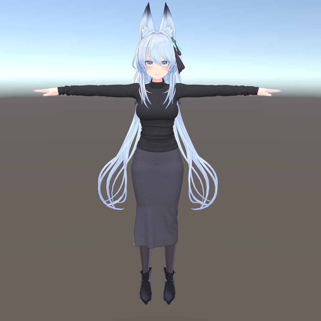 【狐薄・ヨール 用衣装】ニットタイトスカート