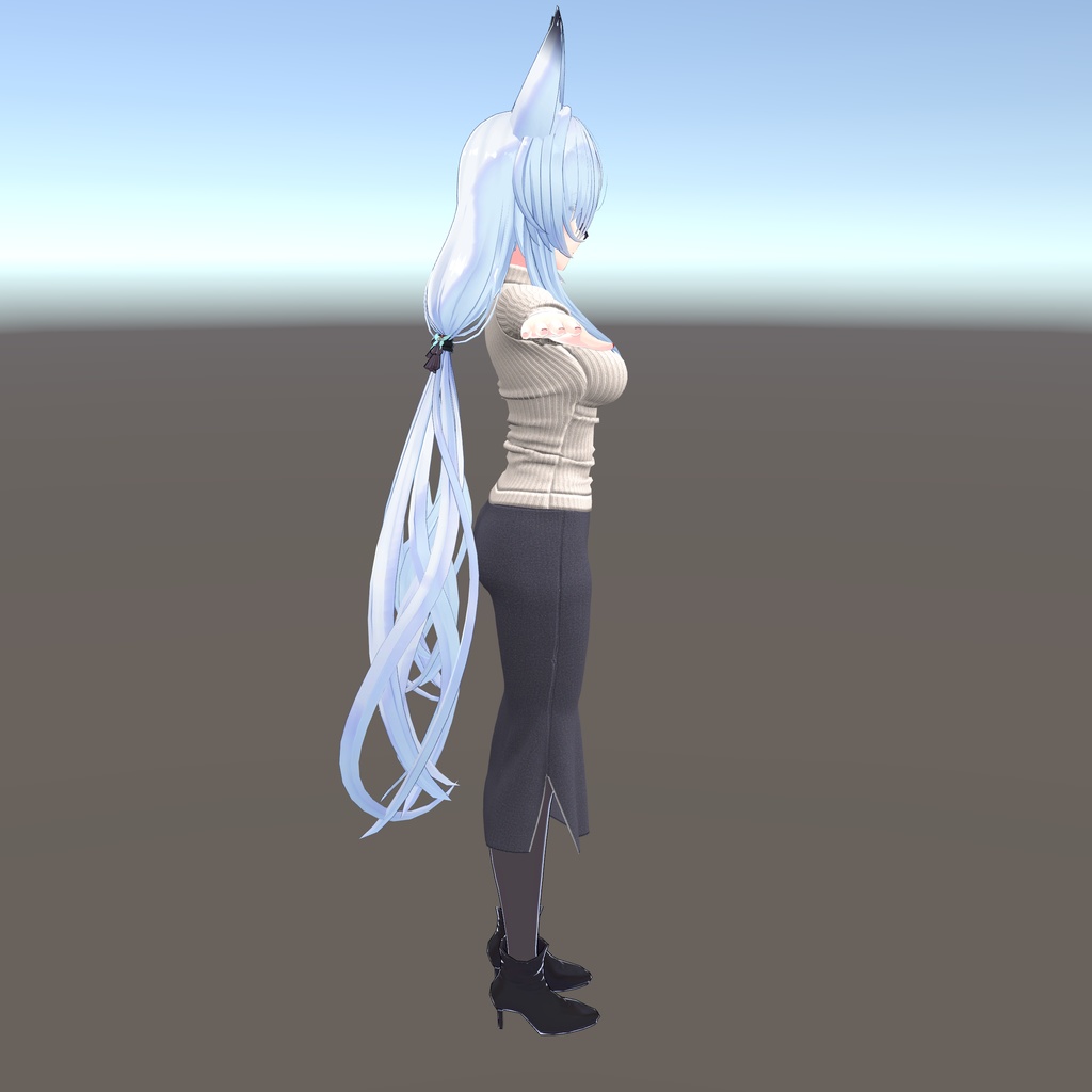 【狐薄・ヨール 用衣装】ニットタイトスカート