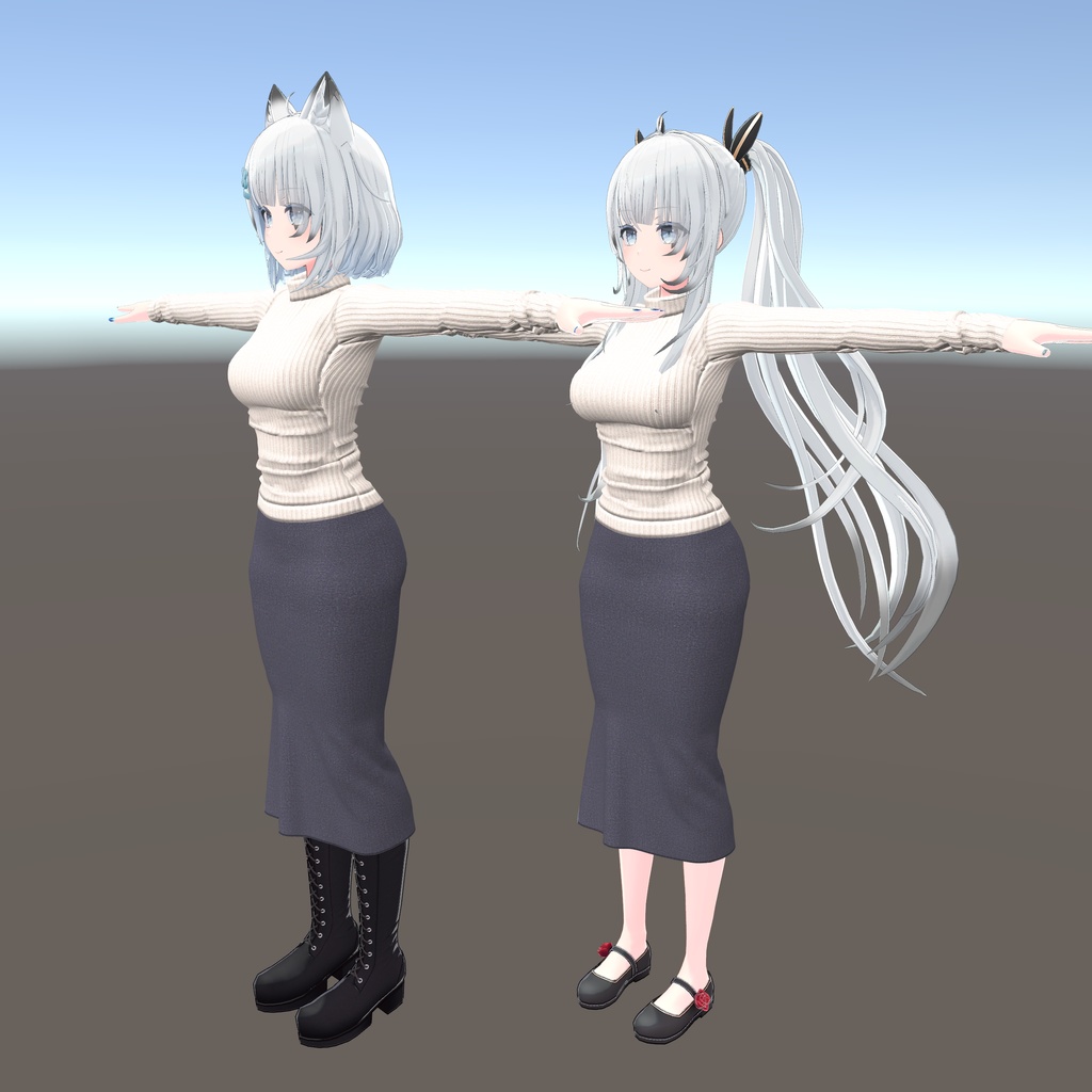 【狐薄・ヨール 用衣装】ニットタイトスカート