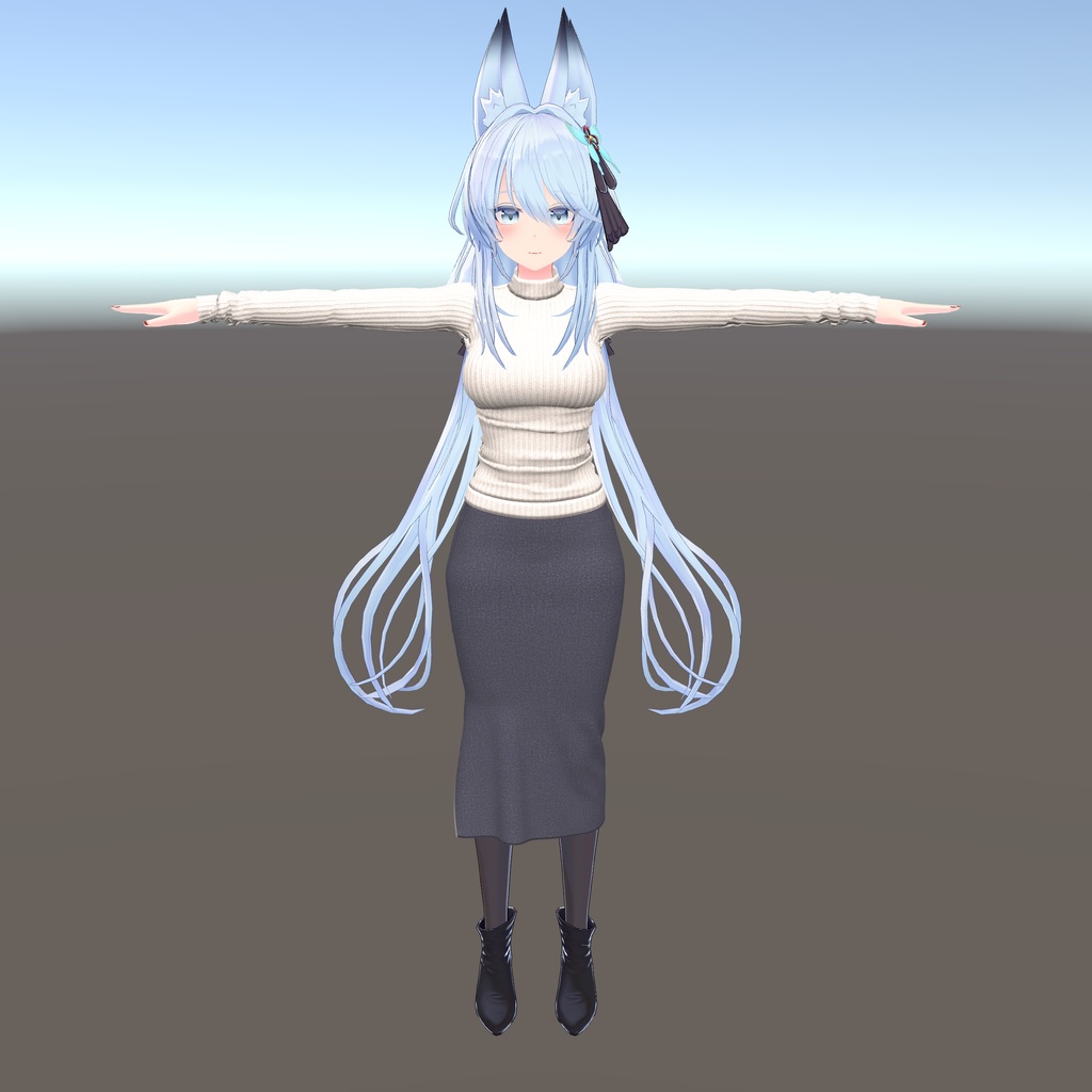 【狐薄・ヨール 用衣装】ニットタイトスカート