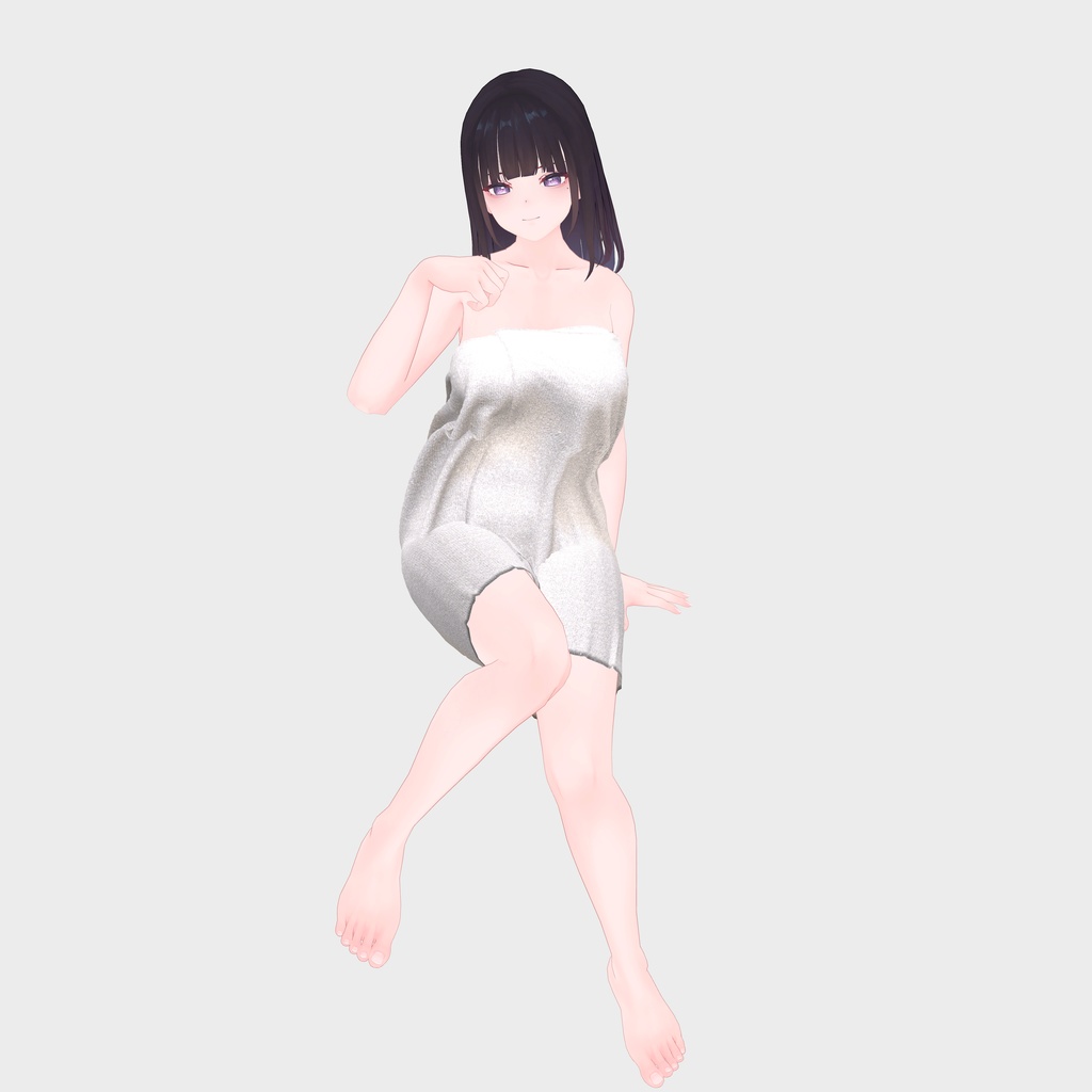 【くろなつ用衣装】湯上りバスタオル