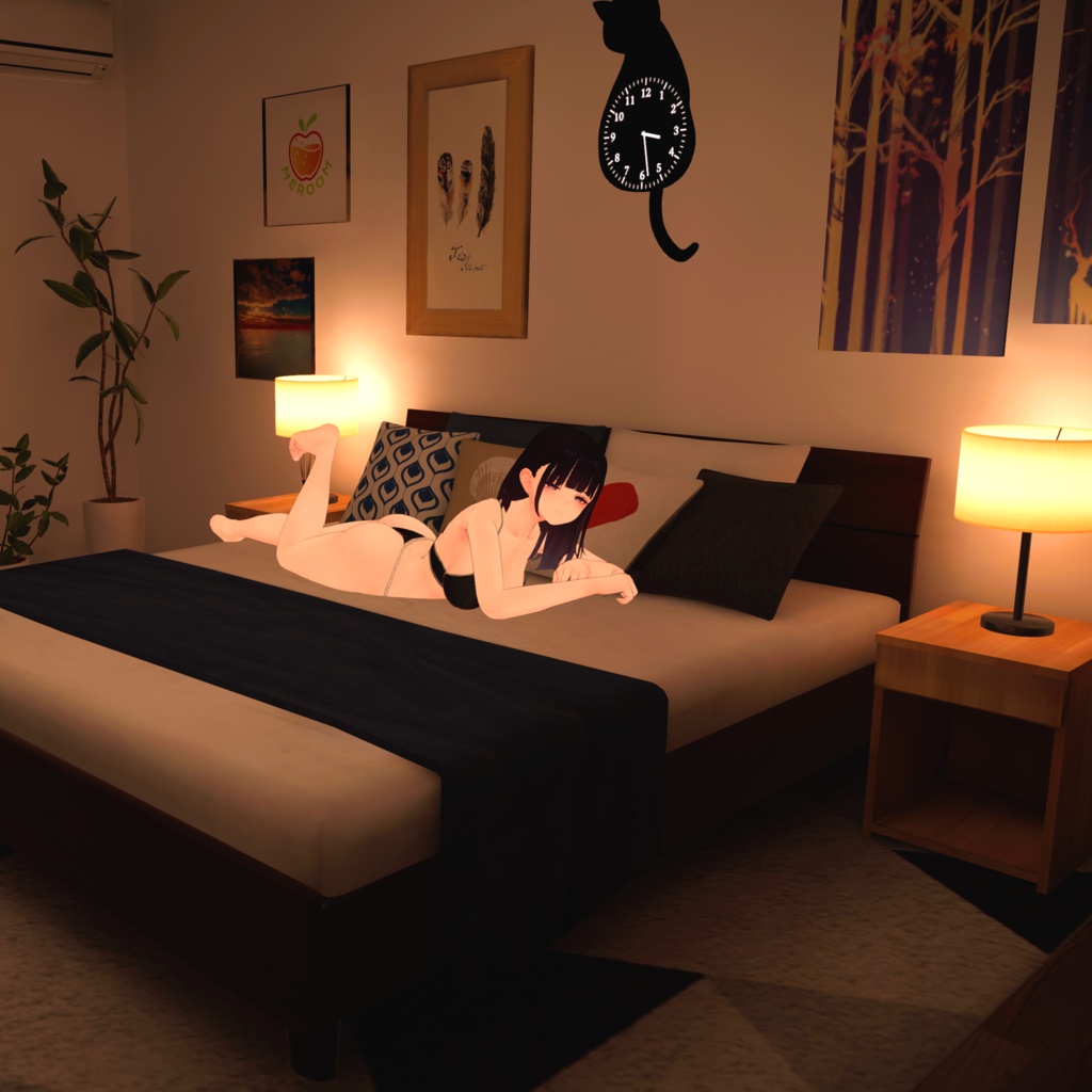 【くろなつ用衣装】ランジェリー(Tバック・フルバック)