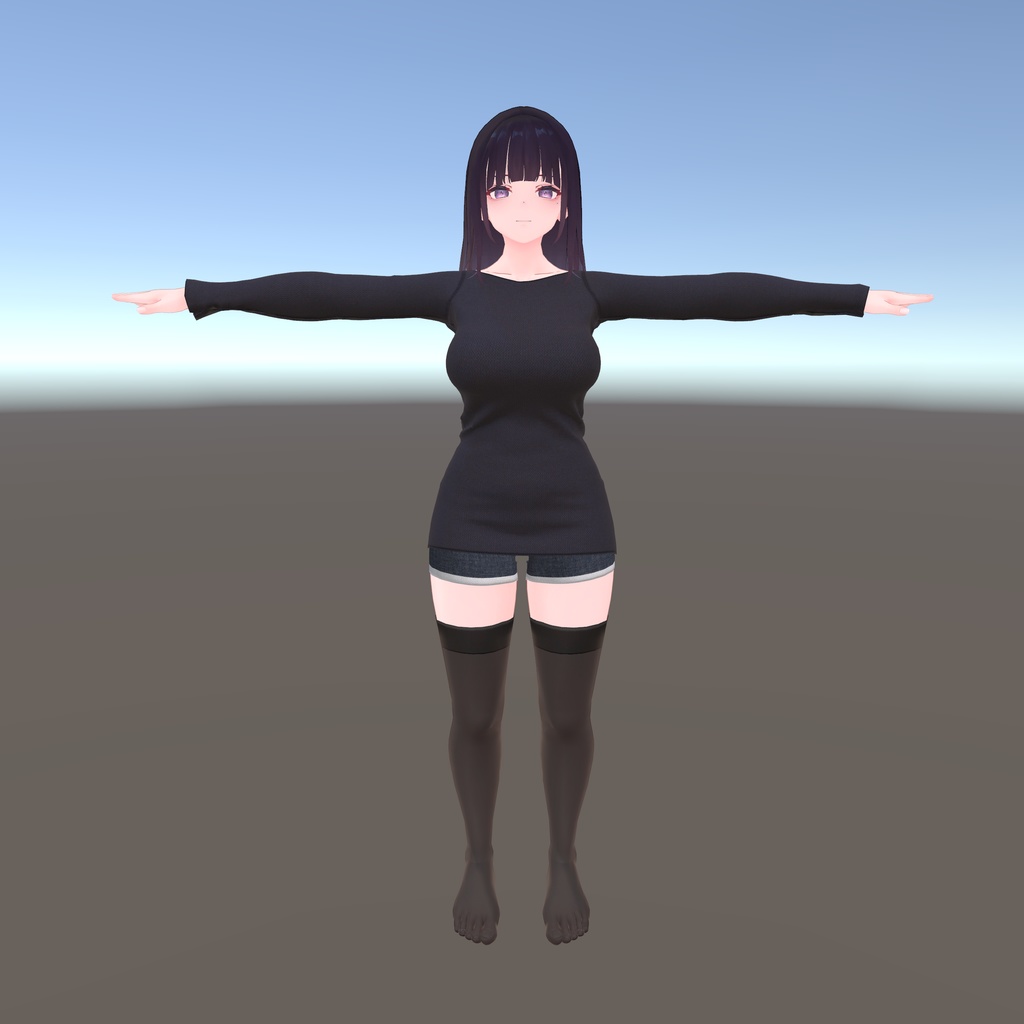 【くろなつ用衣装】街歩きコートコーデ