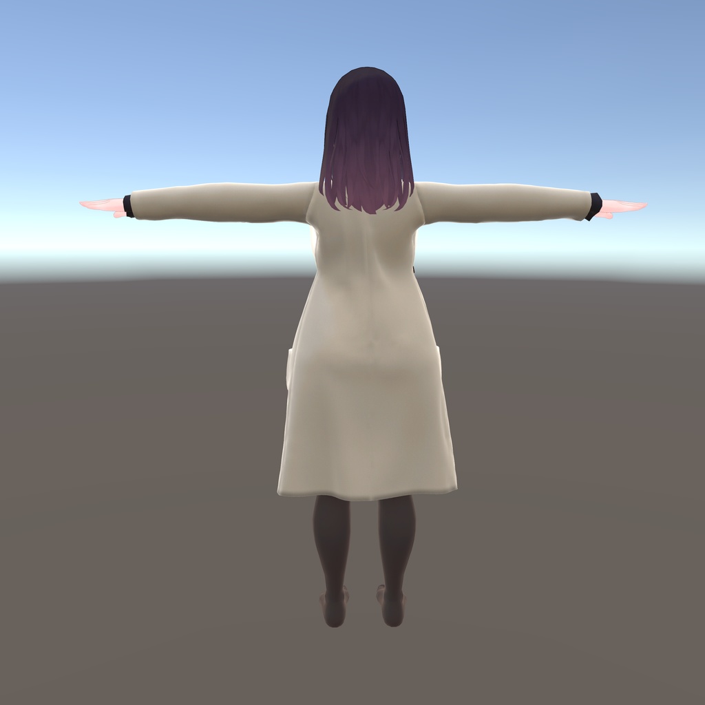 【くろなつ用衣装】街歩きコートコーデ