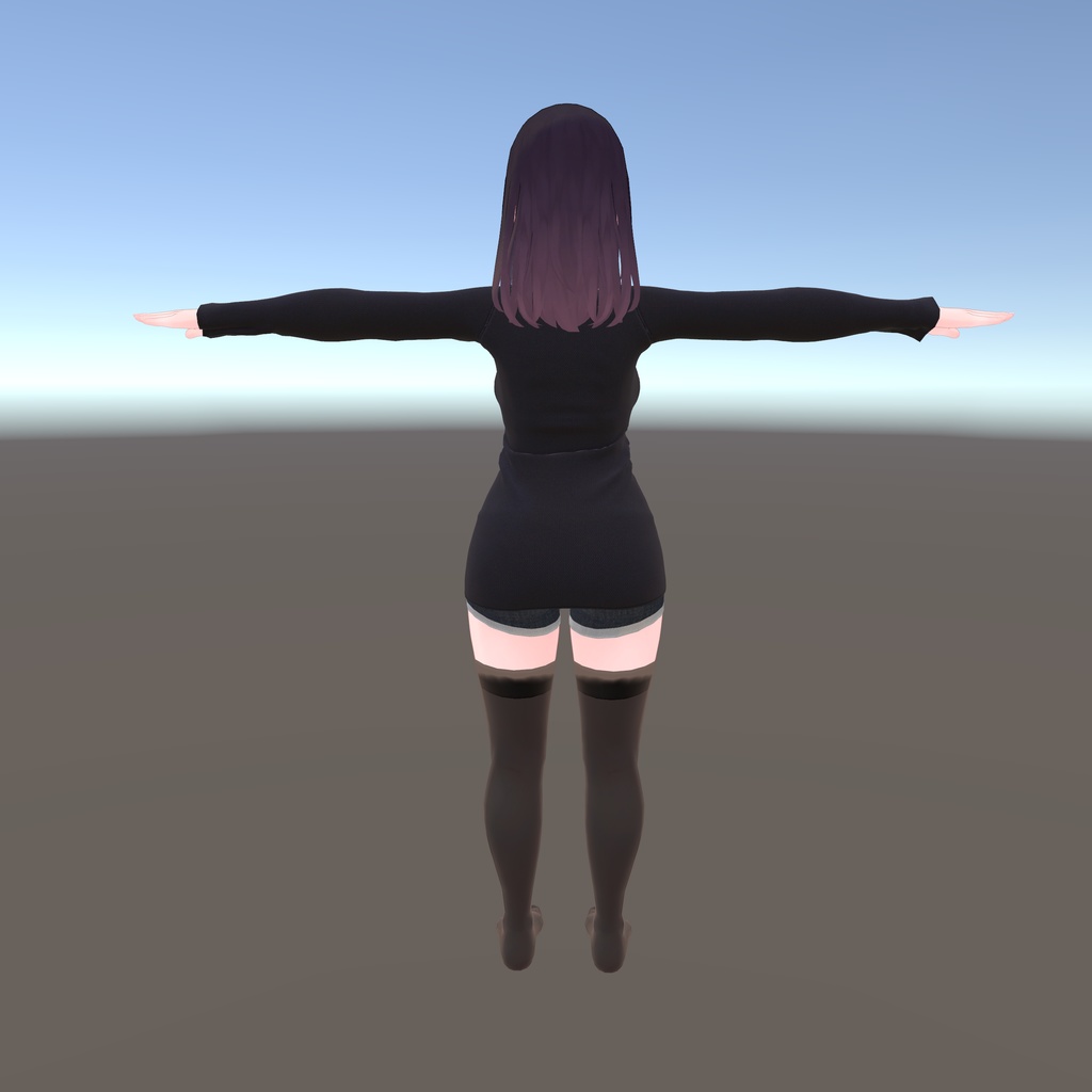 【くろなつ用衣装】街歩きコートコーデ