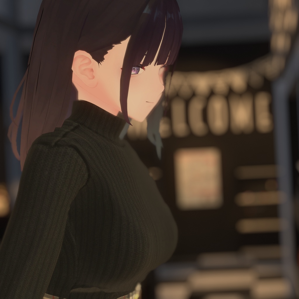 【くろなつ用衣装】冬用ニットタイトスカート