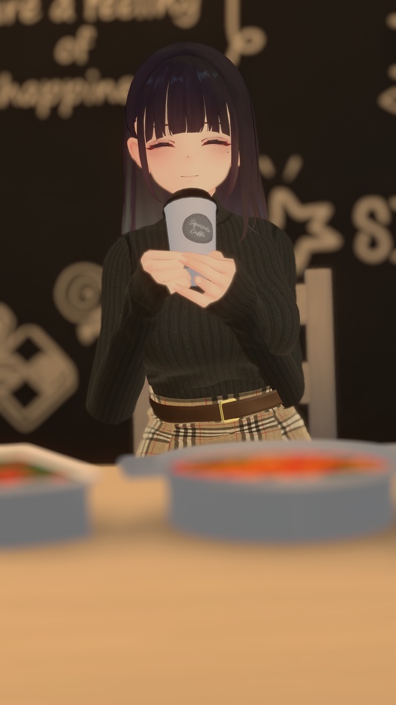 【くろなつ用衣装】冬用ニットタイトスカート