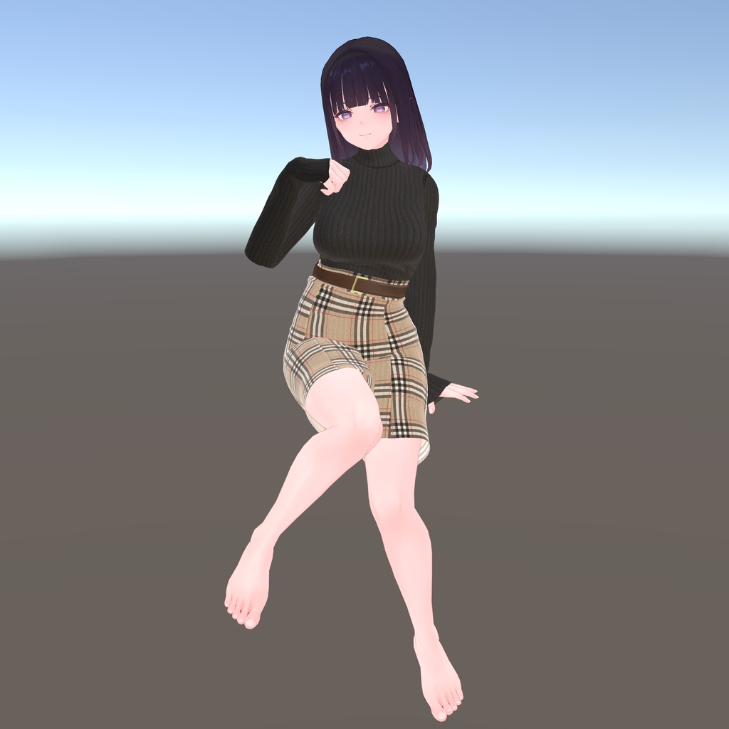 【くろなつ用衣装】冬用ニットタイトスカート