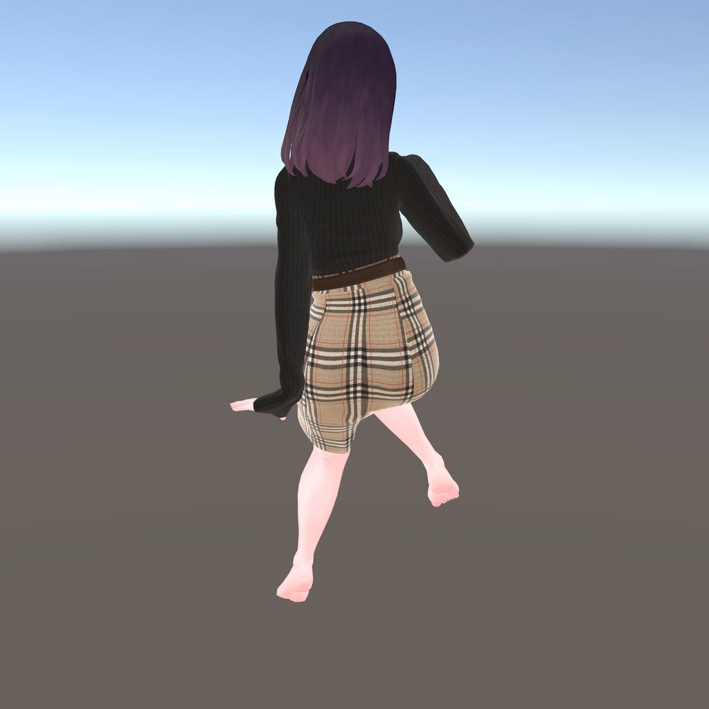 【くろなつ用衣装】冬用ニットタイトスカート