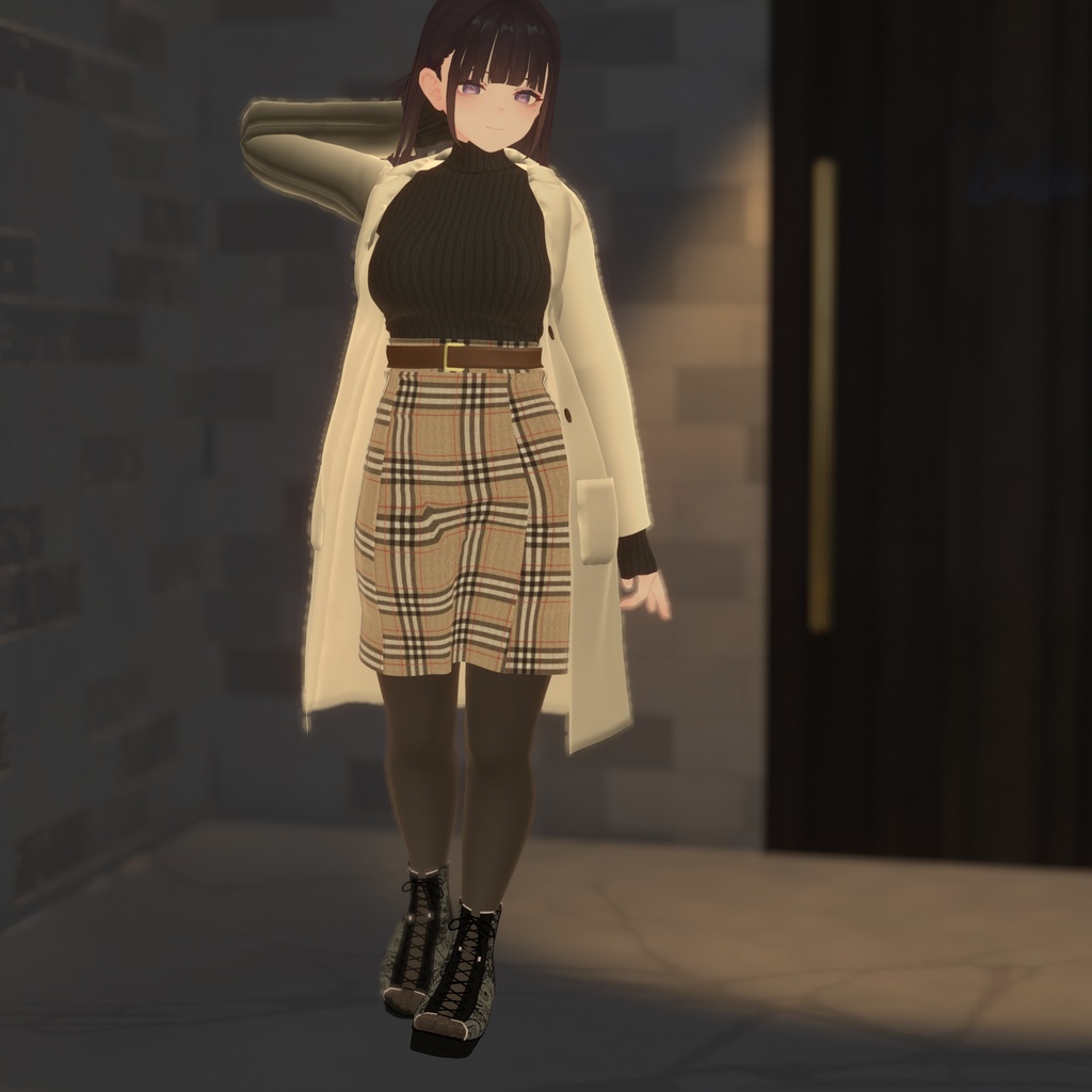 【くろなつ用衣装】冬用ニットタイトスカート