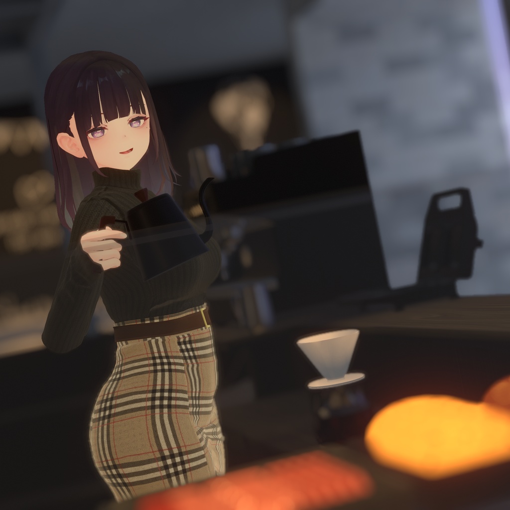 【くろなつ用衣装】冬用ニットタイトスカート