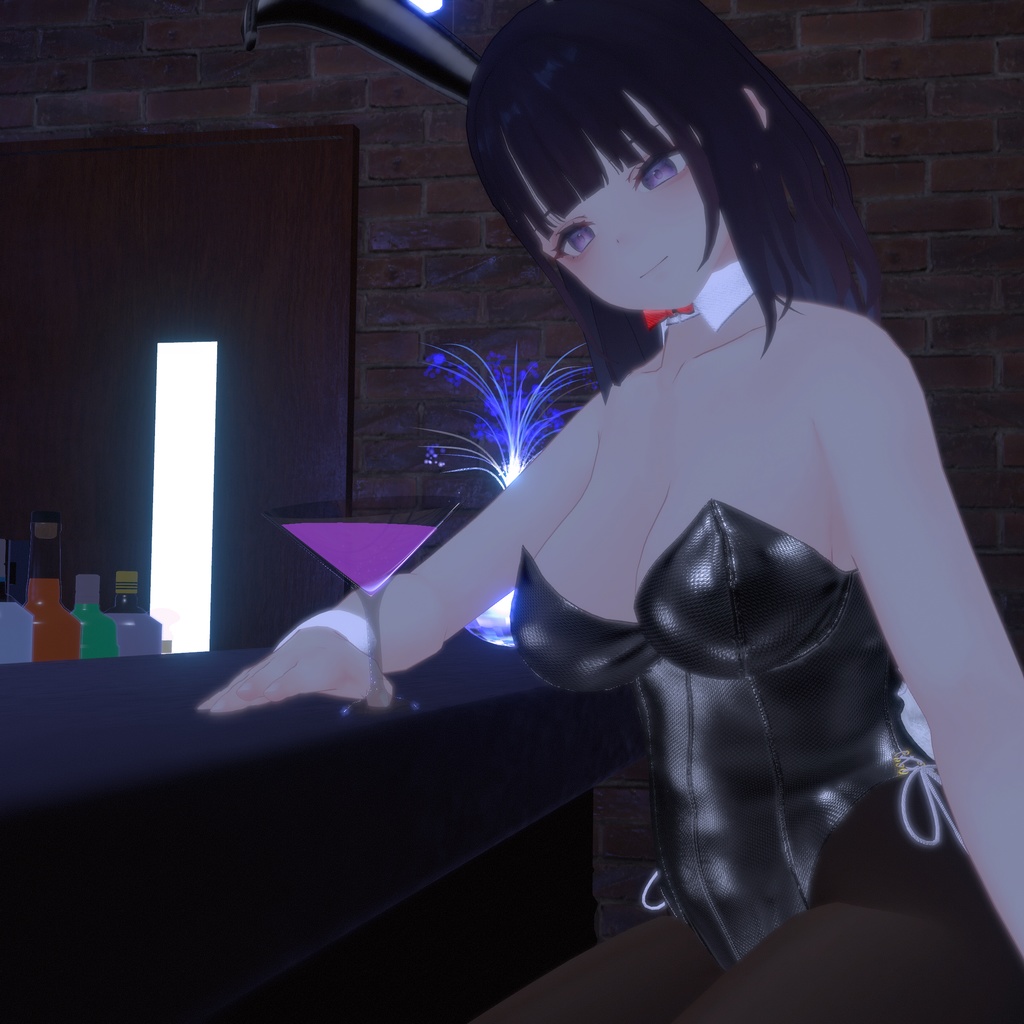 【くろなつ用衣装】レザーバニーガール