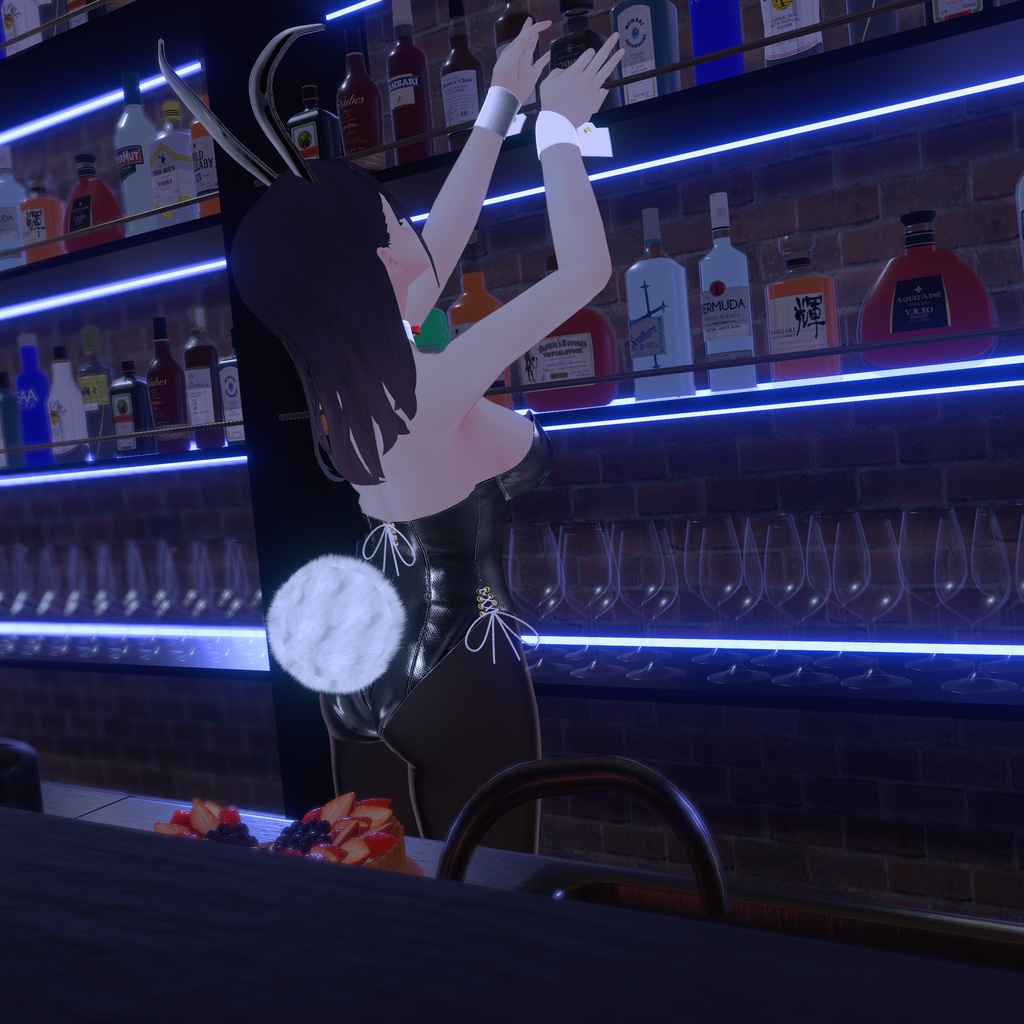 【くろなつ用衣装】レザーバニーガール