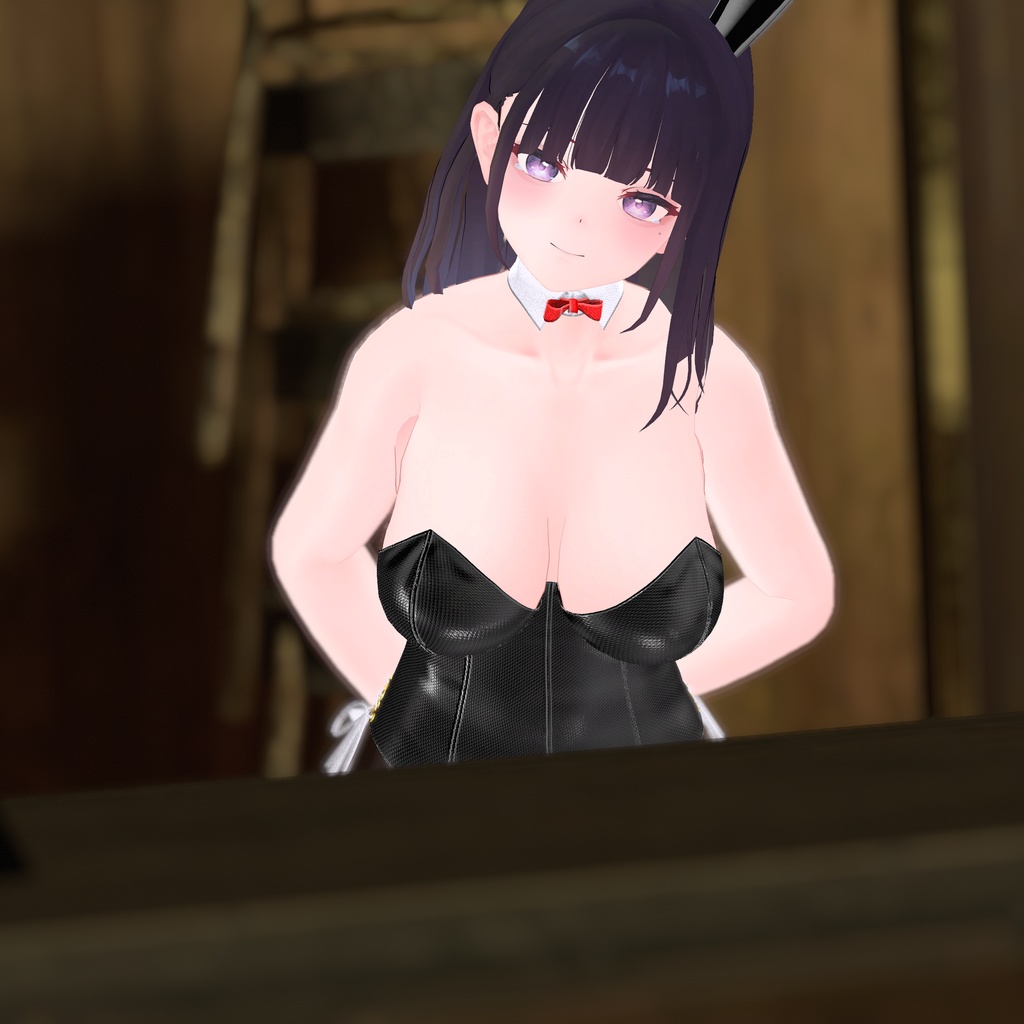 【くろなつ用衣装】レザーバニーガール