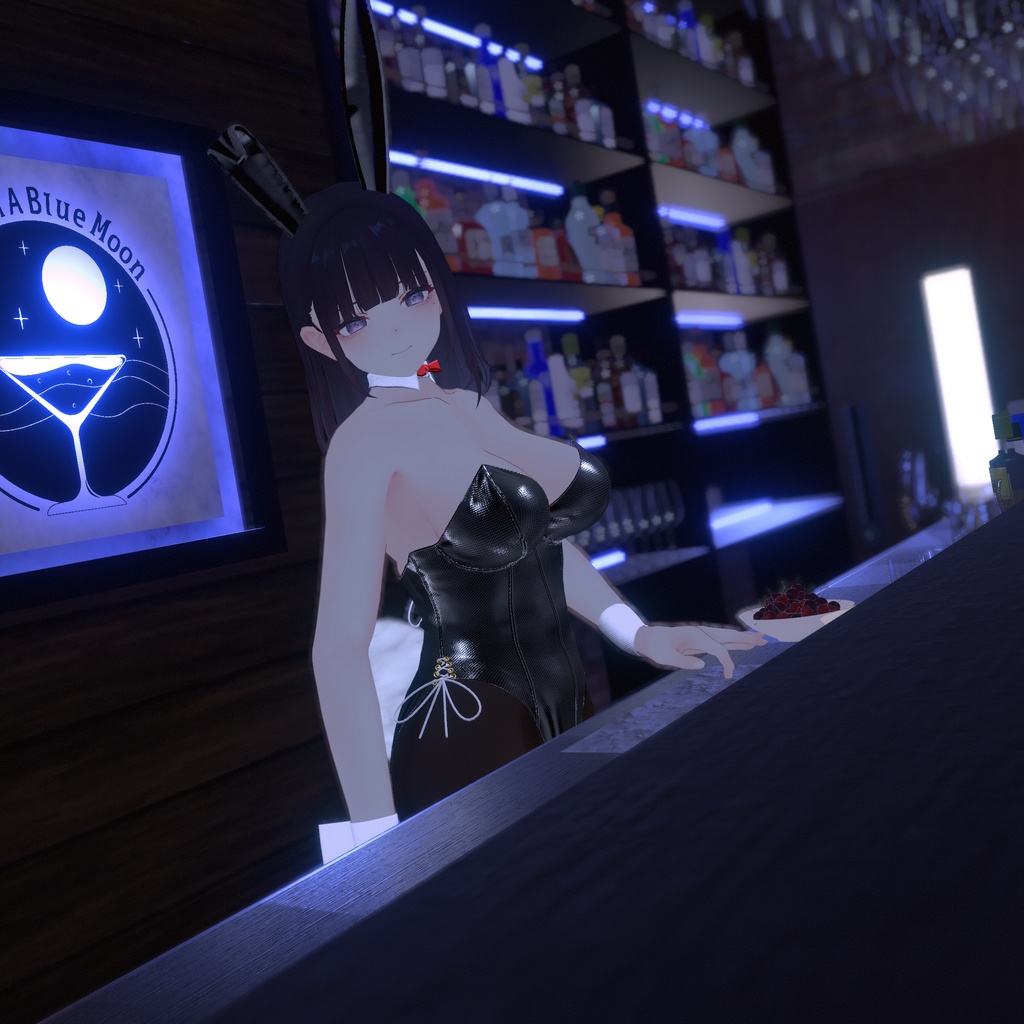 【くろなつ用衣装】レザーバニーガール