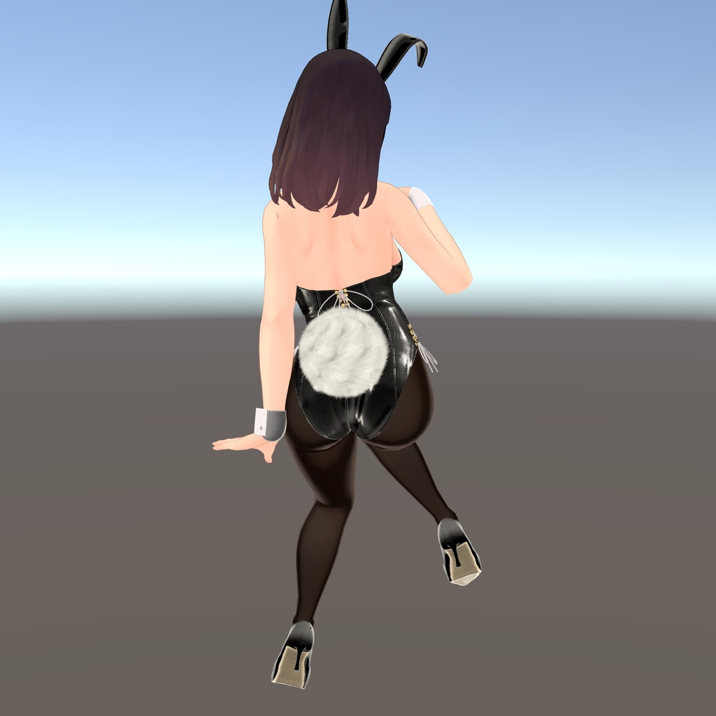 【くろなつ用衣装】レザーバニーガール