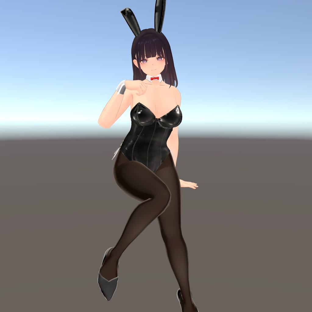 【くろなつ用衣装】レザーバニーガール