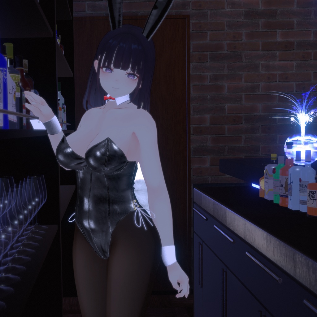 【くろなつ用衣装】レザーバニーガール