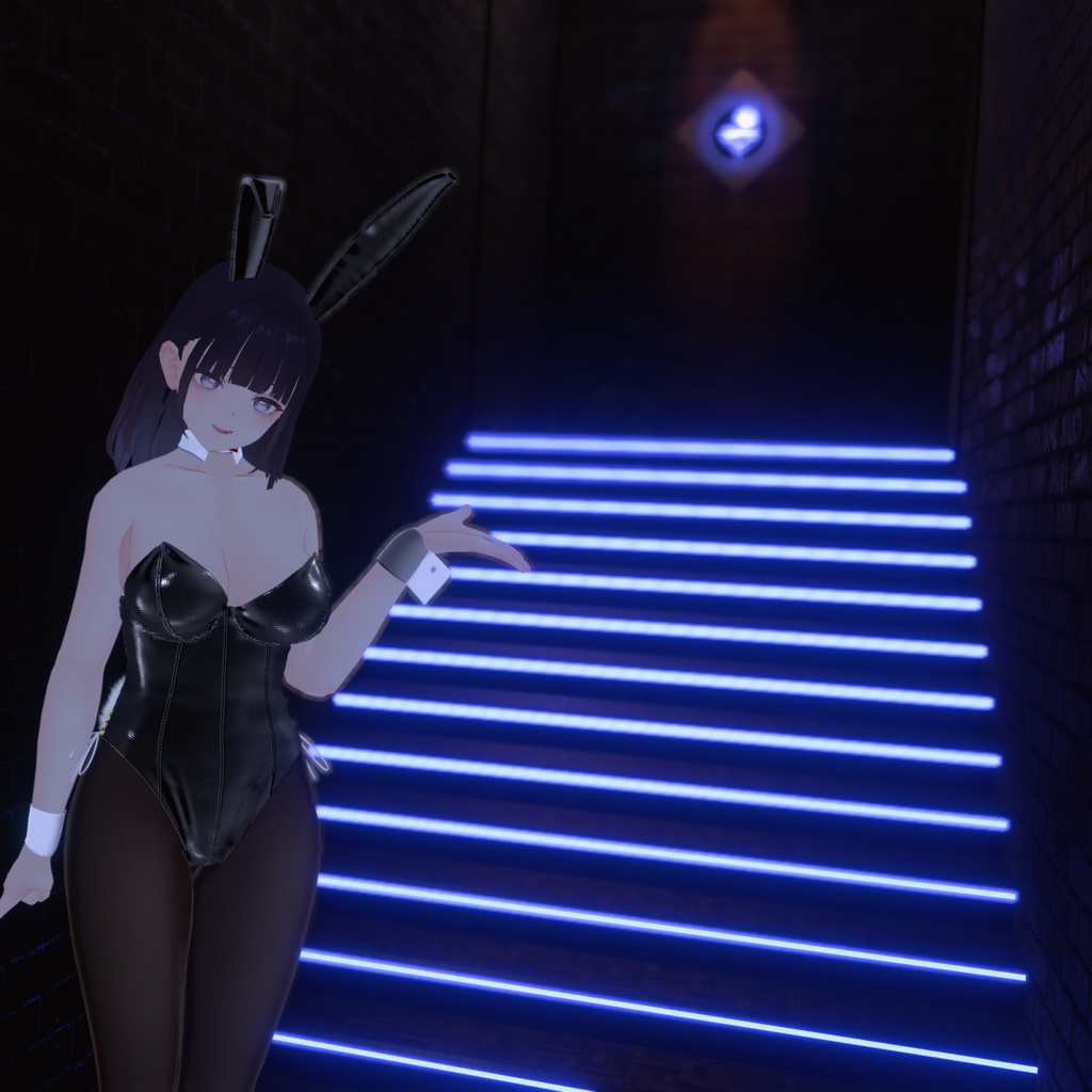 【くろなつ用衣装】レザーバニーガール