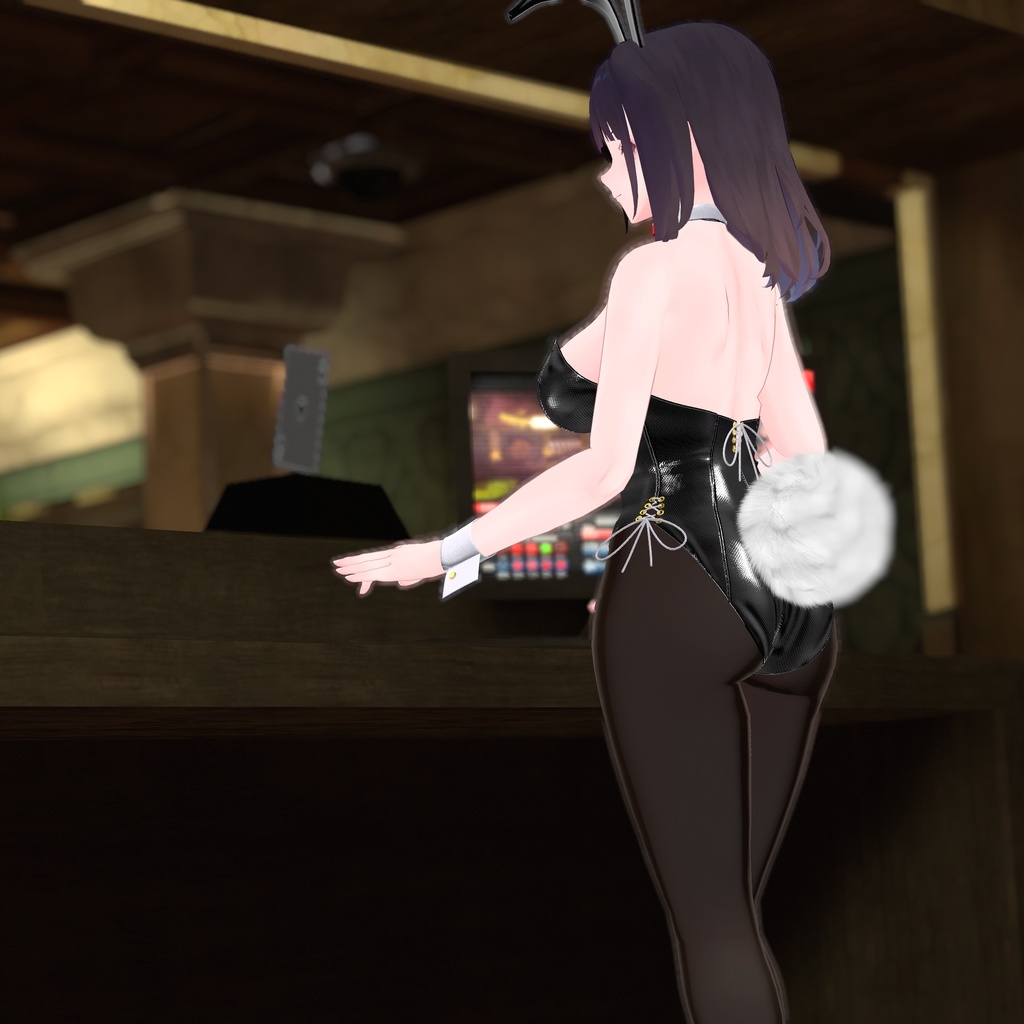 【くろなつ用衣装】レザーバニーガール