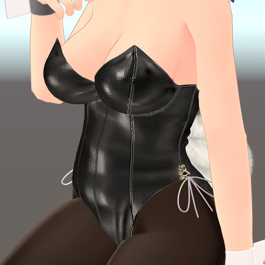 【くろなつ用衣装】レザーバニーガール