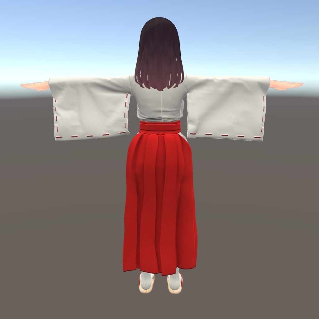 【くろなつ用衣装】巫女装束