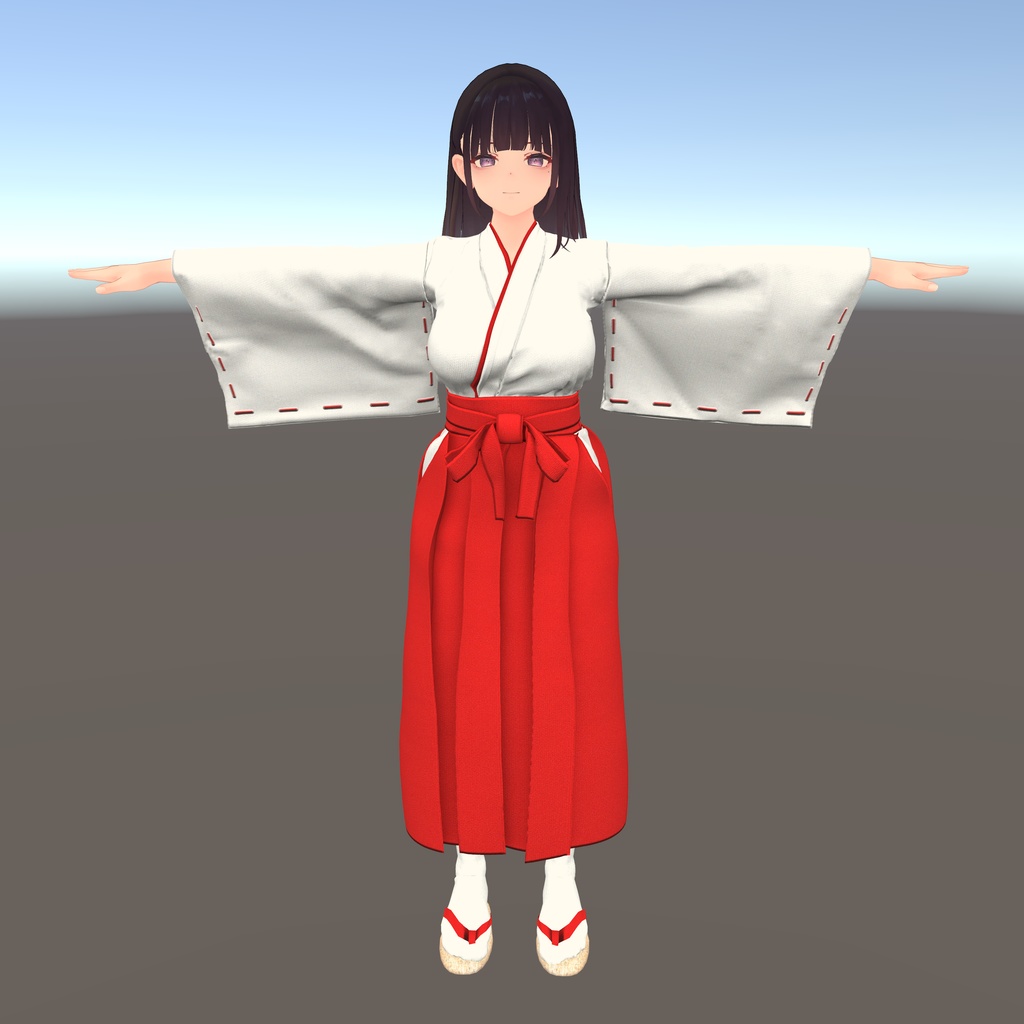 【くろなつ用衣装】巫女装束