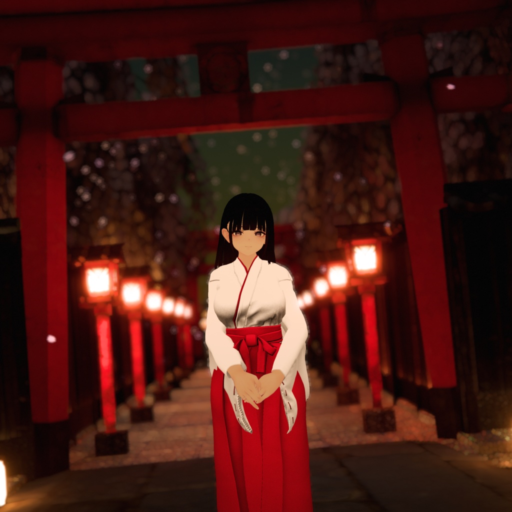 【くろなつ用衣装】巫女装束