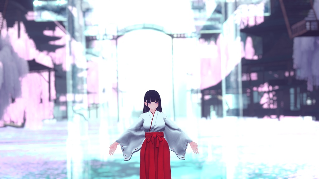 【くろなつ用衣装】巫女装束