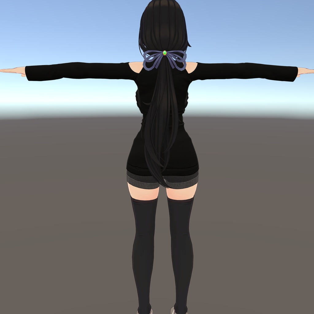 【テレクレア用衣装】シースルーオフショルダー