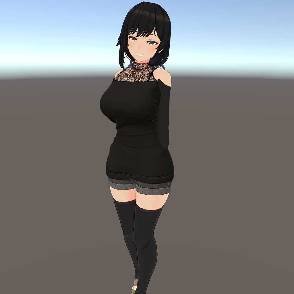 【テレクレア用衣装】シースルーオフショルダー