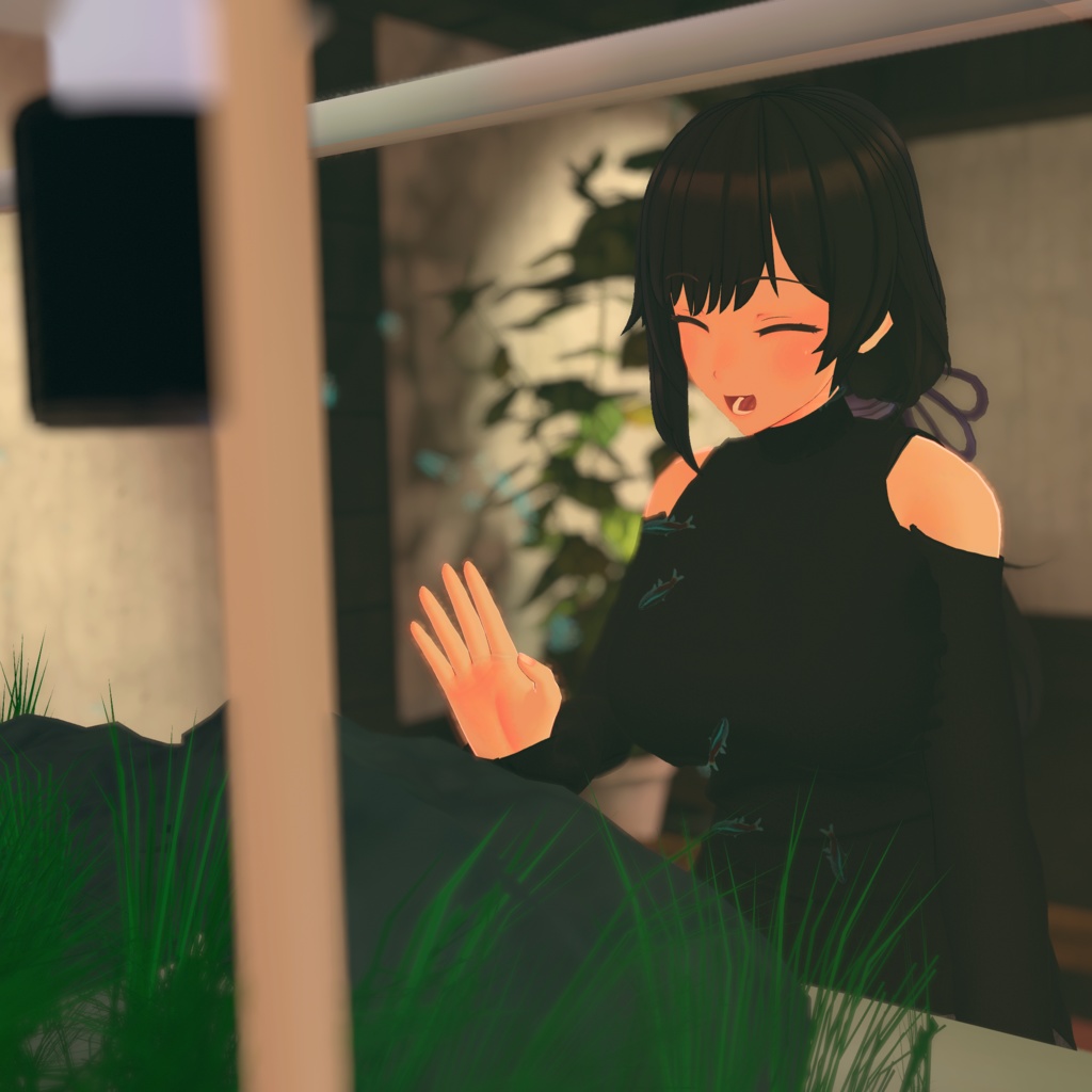 【テレクレア用衣装】シースルーオフショルダー