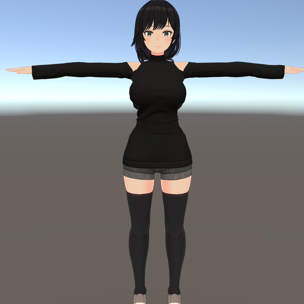 【テレクレア用衣装】シースルーオフショルダー