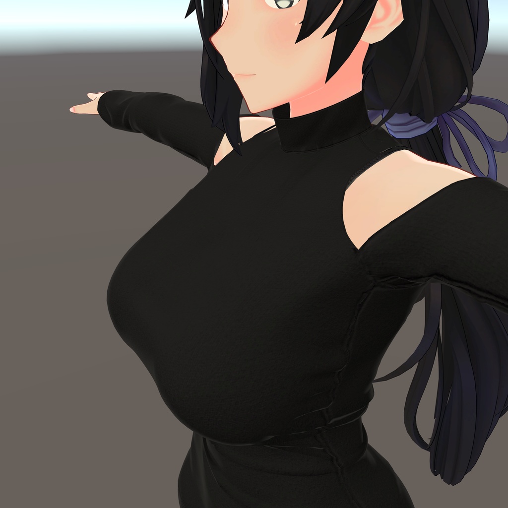 【テレクレア用衣装】シースルーオフショルダー