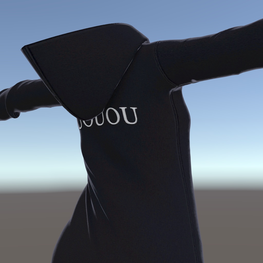 【くろなつ用衣装】パーカーレギンスコーデ