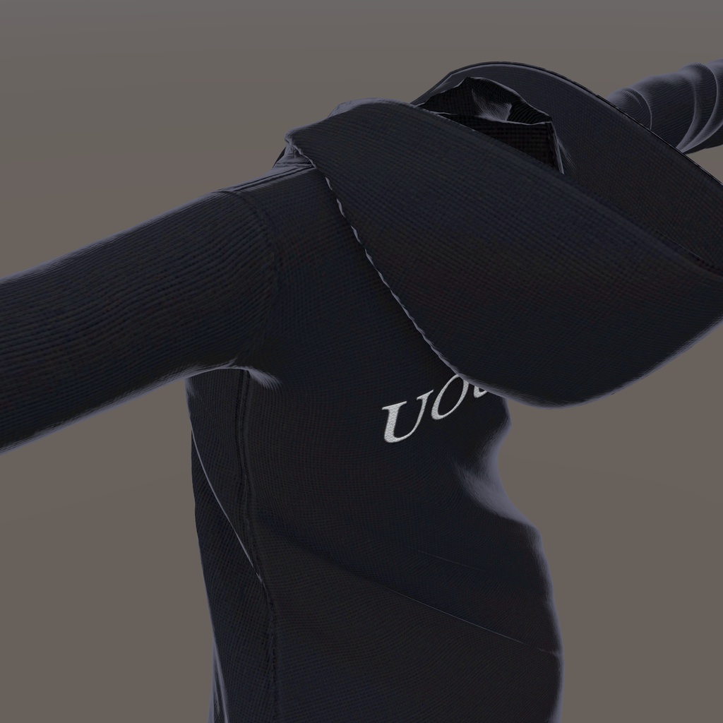 【くろなつ用衣装】パーカーレギンスコーデ