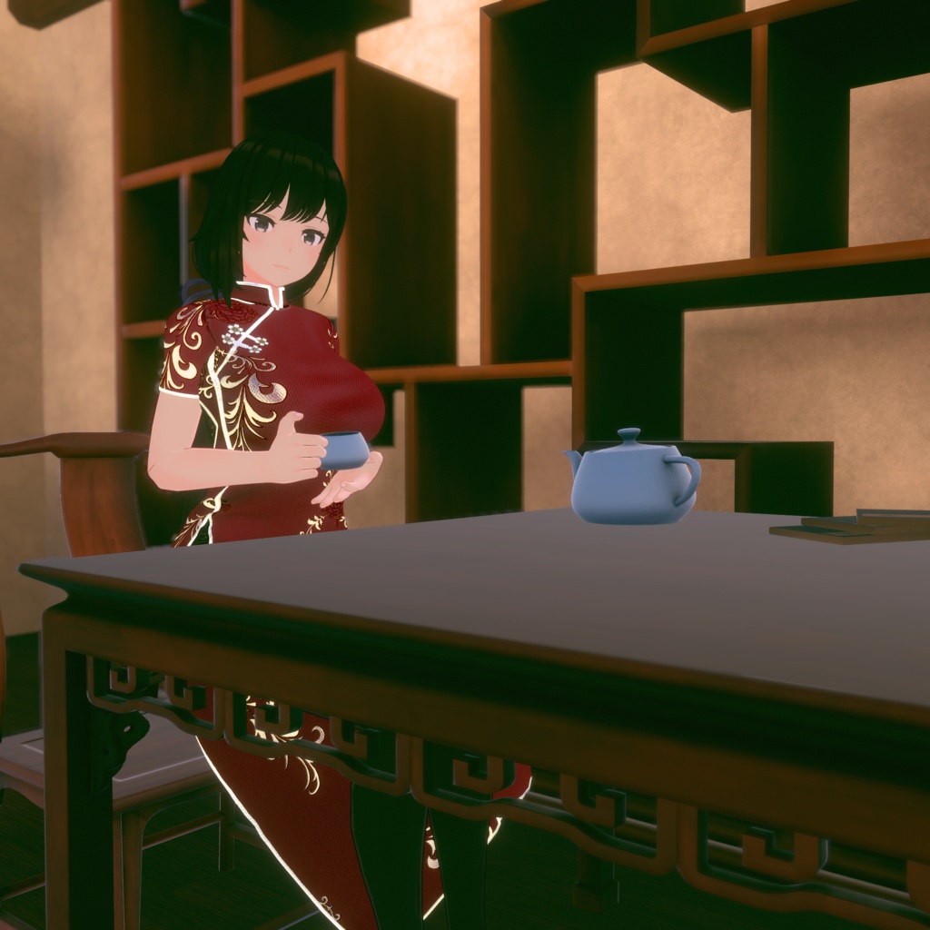 【テレクレア用衣装】チャイナドレス