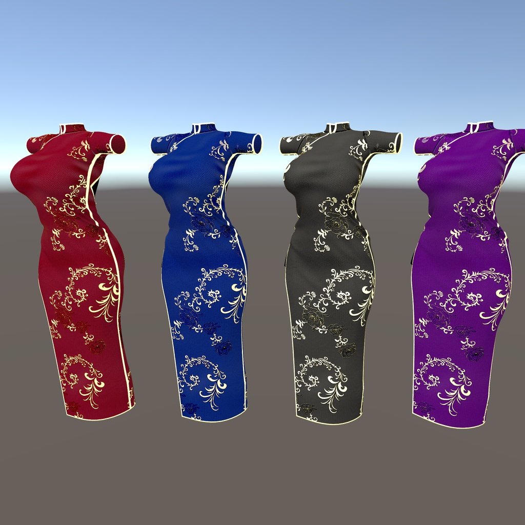 【テレクレア用衣装】チャイナドレス