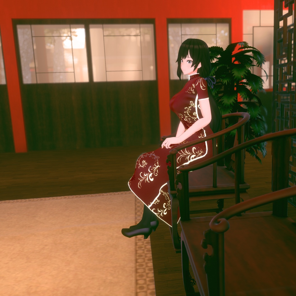 【テレクレア用衣装】チャイナドレス