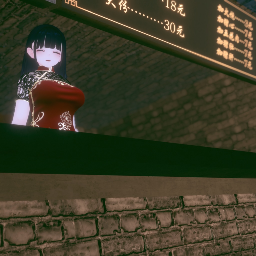 【くろなつ用衣装】チャイナドレス