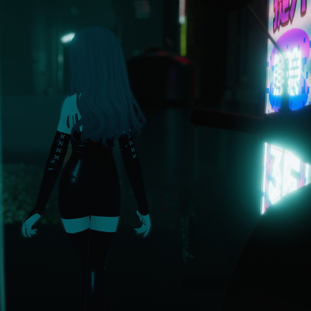 【リーファ用衣装】レザーチューブトップ