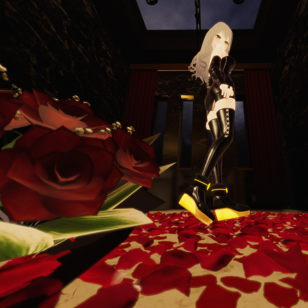 【リーファ用衣装】レザーチューブトップ