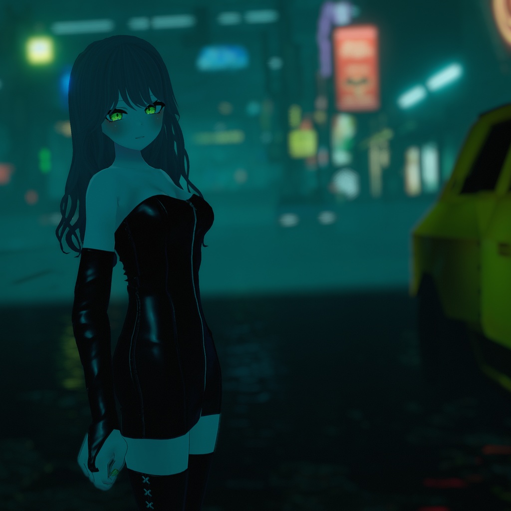 【リーファ用衣装】レザーチューブトップ