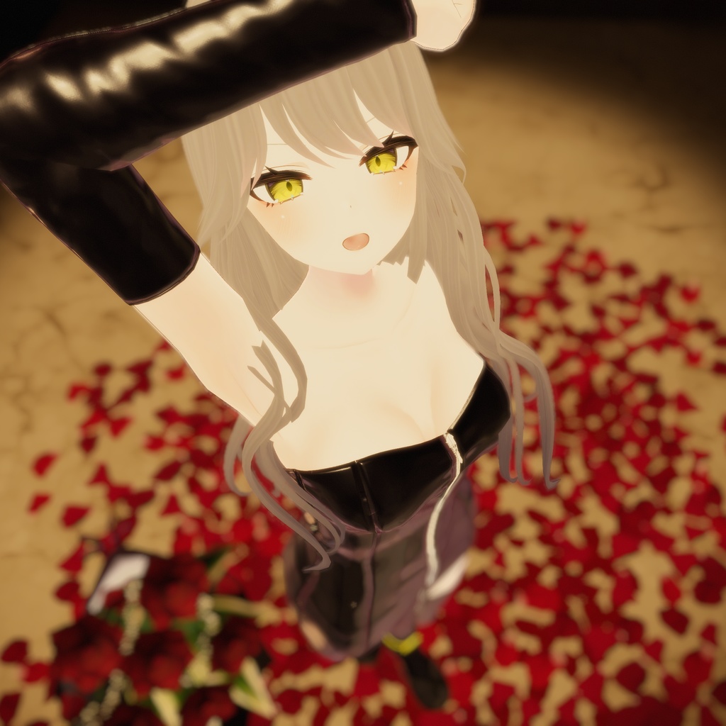 【リーファ用衣装】レザーチューブトップ