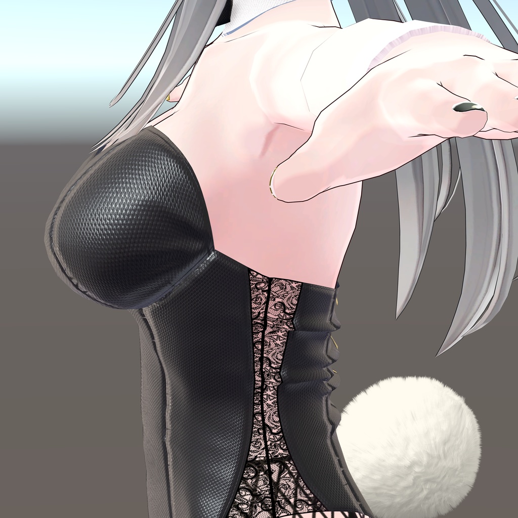 【リーファ用衣装】レザーバニーガール