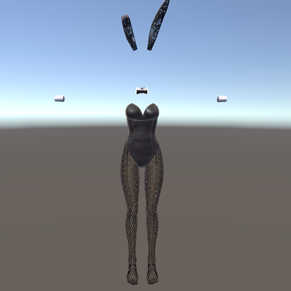 【リーファ用衣装】レザーバニーガール