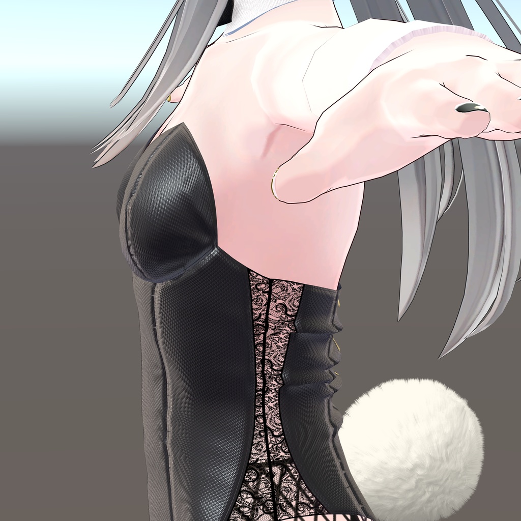 【リーファ用衣装】レザーバニーガール